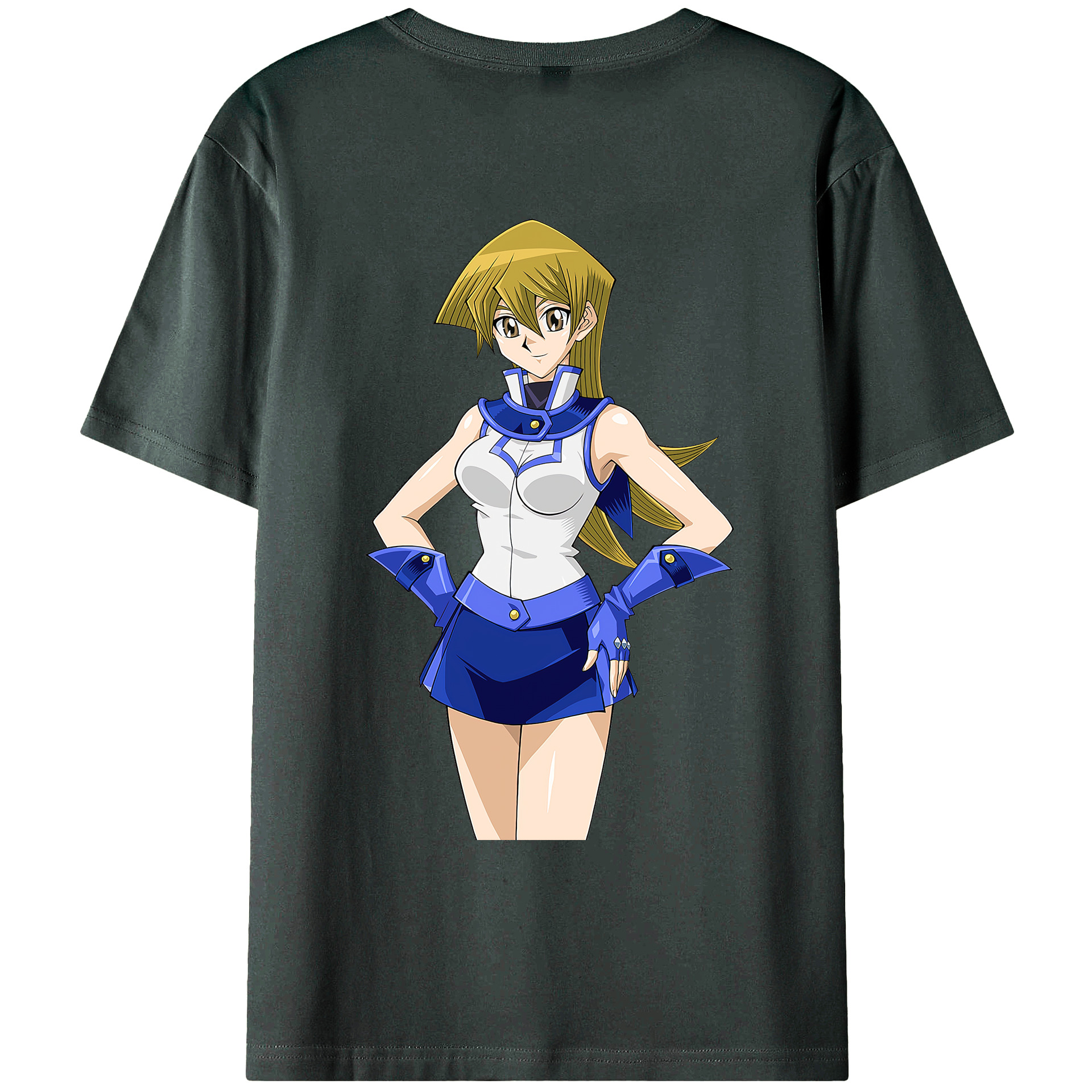 （画像用） 遊☆戯☆王 Yu-Gi-Oh! 綿100％ メンズ半袖Tシャツ（バックプリント） 通気性